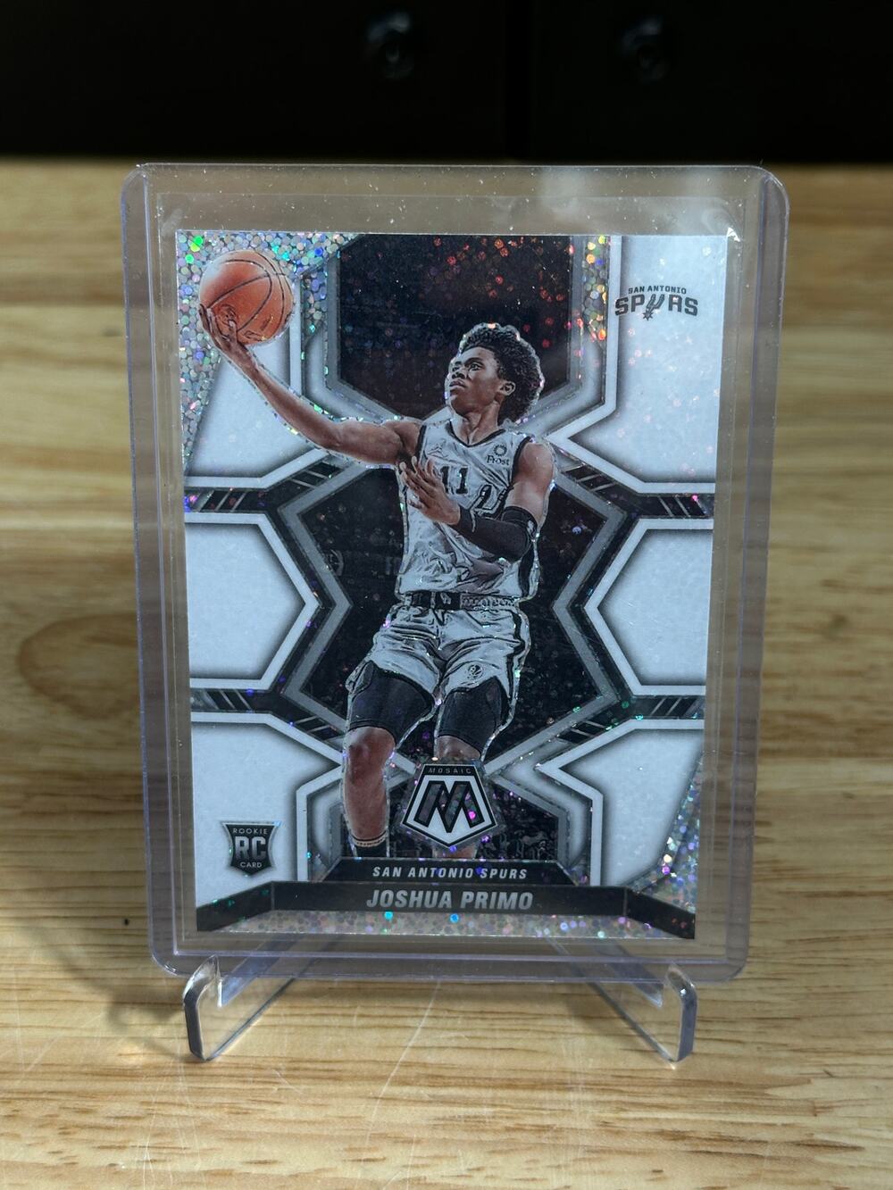 2021-22 mosaic joshua primo white sparkle